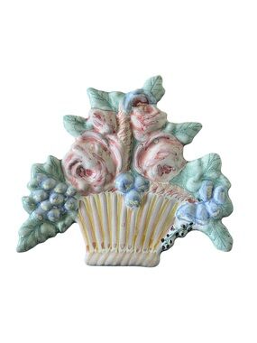 MacKenzie Childs • Flower Basket Side Chair Handmade Majolica Tile ONLY - AS-IS